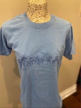 Vintage 90s Tavern on Green NYC Sky Blue Cotton Tshirt